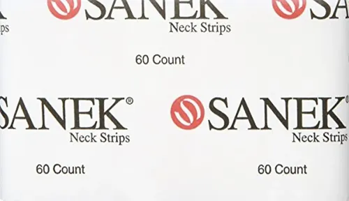 Tiras Para Cuello Sanek Display, 60 Unidades, Paquete De 12