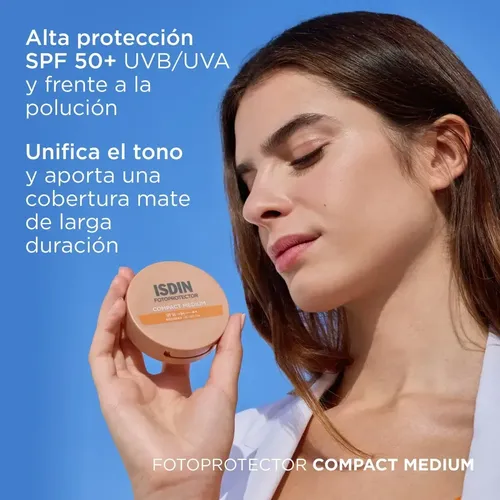 Fotoprotector Isdin Compact Color Medium Fps 50+
