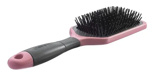 Cepillo Desenredante Dompel Cuadrado Para Peluquería Rosa