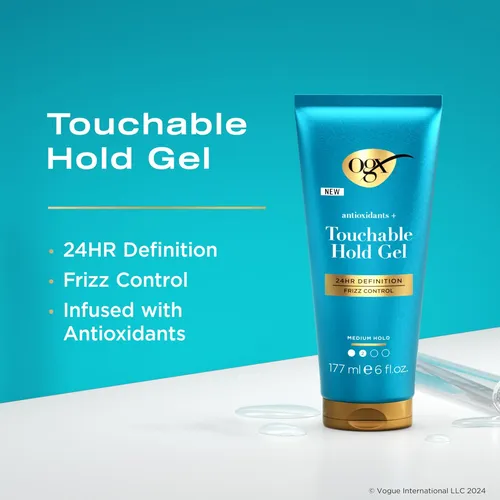 Gel Para Peinar El Cabello Ogx Antioxidants + Touchable Fija