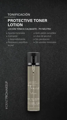 Locion Tonica Calmante, Protective Toner, Idraet