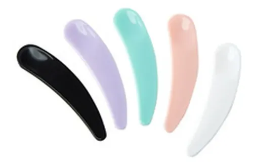 Mini Cuchara Cosmética, 10 Unidades, Espátula Curva, Desecha