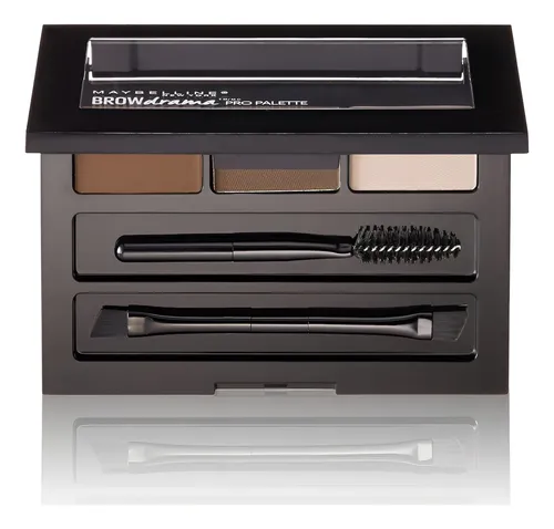 Paleta De Cejas Maybelline Pro Brow Drama Marrón Oscuro