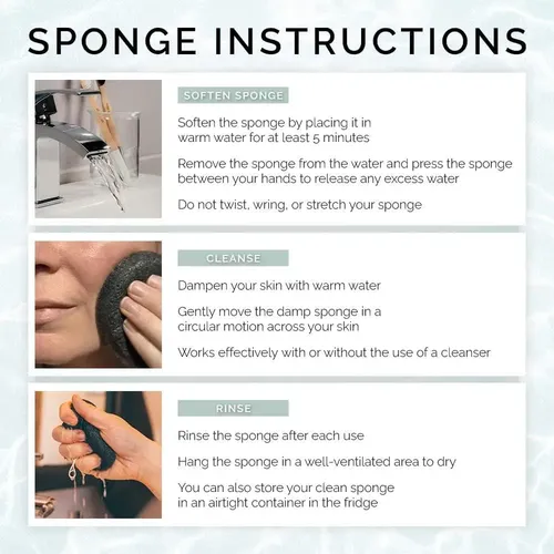 Esponja Natural De Konjac Con Carbón Wildpier 15g