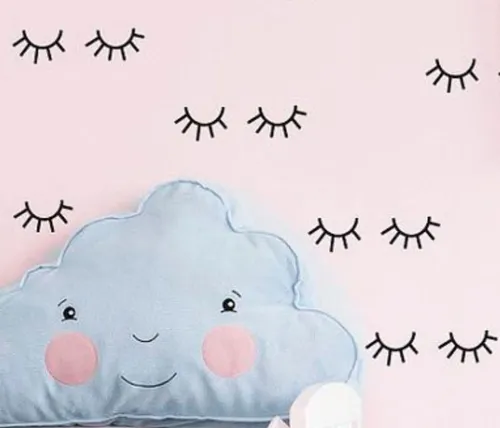 Vinilos Decorativos Infantiles Ojitos Pestañas Unicornios