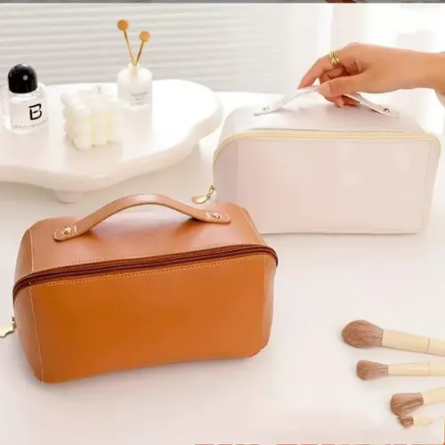 Neceser Portacosmeticos Cuero Pu Maquillaje Viaje Impermeabl