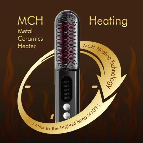 Plancha De Pelo Mindrain Mini Cordless Pro A+ Negra