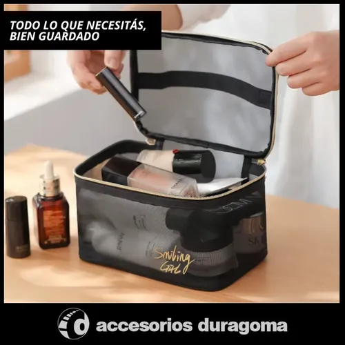 Pack X3 Organizador Cosmeticos Neceser Viaje Maquillaje