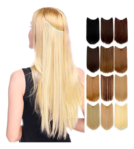 Cortina De Cabello Extensión Premium Italiano Vincha 65cm