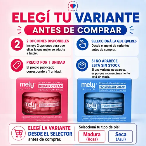 Crema Facial Mely Capsule Advanced Hidratante Reparadora 60g