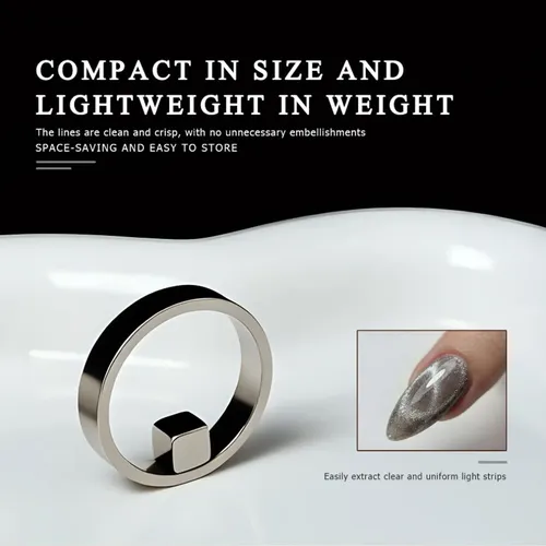 1, Nuevo Estilo Nail Art Evil Cult Hollow Cat-eye Magnet,