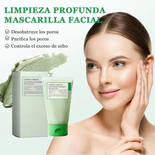 Mascarilla De Arcilla De Tomate Verde, 2 Unidades, 120 G