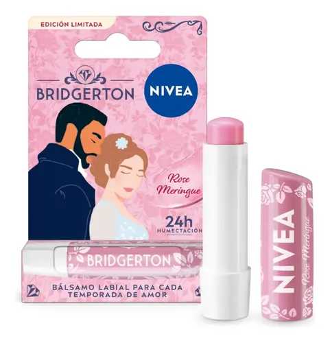 Bálsamo Labial Nivea Rose Mirengue Edición Bridgerton