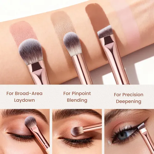Set 14 Brochas Maquillaje Neoniq Cerdas Sintéticas Rosa