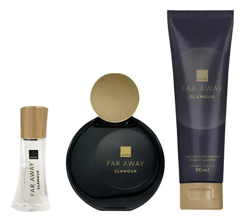 Avon Far Away Glamour: Set de Perfume y Crema para Mujer