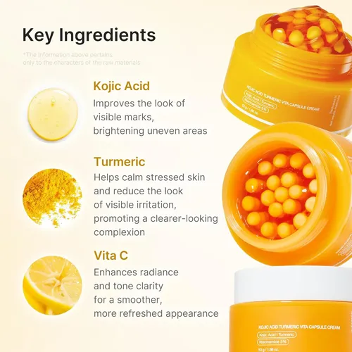Crema En Cápsulas Iluminadora De Vitamina C Con Ácido Kójico