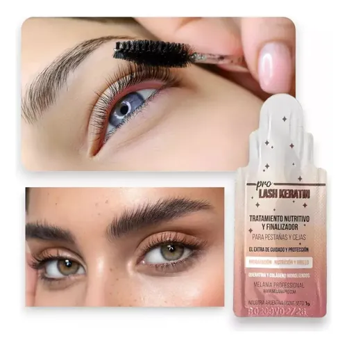 Pro Lash Keratina Melania P/ Cejas Y Pestañas Finalizador X2