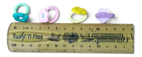 Combo 3 Cajitas Cubo Broches Mini Y Gomitas Pelo