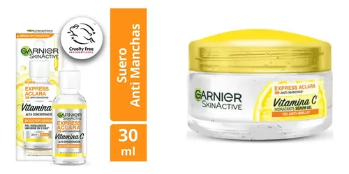 Kit Basicos Vitamina C De Garnier: Serum Vitamina C Y Gel Hidratante Vitamina C