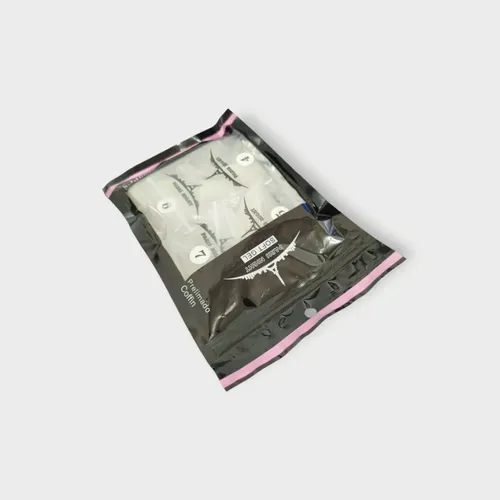 Set Uñas Postizas Tips Soft Gel Prelimados Paris Night X500u