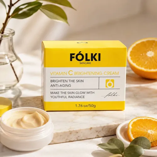 Crema Facial Vitamina C Folki Anti-edad Para Piel 18+