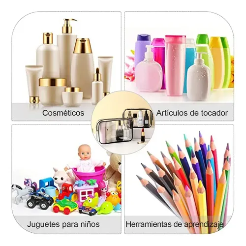Mujer Set Bolsas Maquillaje Transparentes Variados Xy