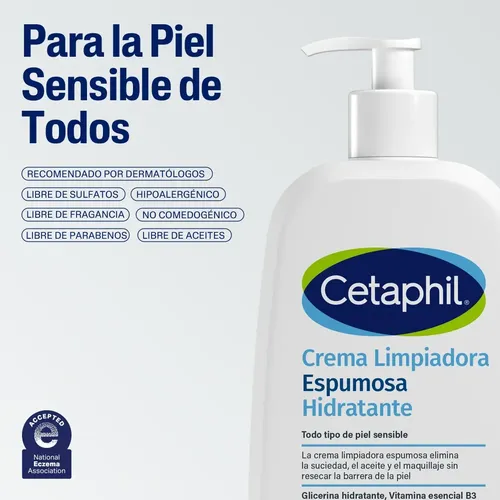 Cetaphil Limpiador Crema Espuma 473ml
