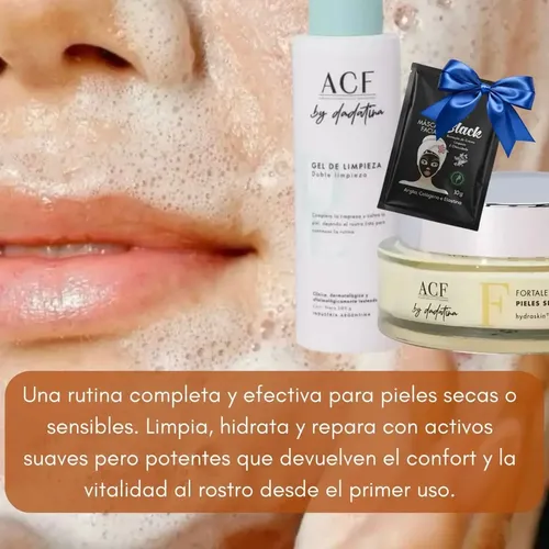 Dadatina Skincare Acf Limpieza Fortaleza Antiarrugas Rosacea