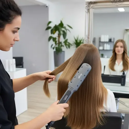 Planchita De Pelo Duga Sw-207 Color Gris Metallic