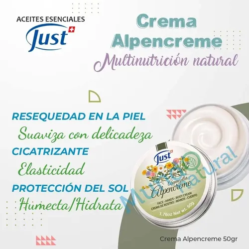 2 Cremas Humectantes Swiss Just Alpencreme De 50g C/u