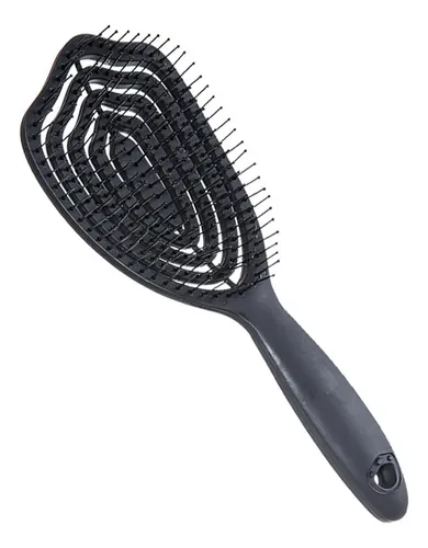 Ergonomic Detangling Brush Hollow Out Curved Hair Yellow 3tt607558-y