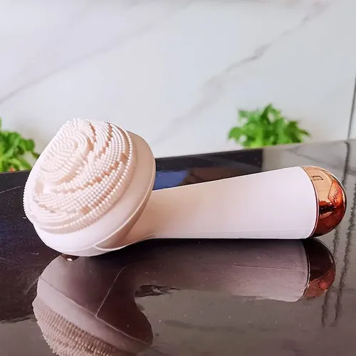 Cepillo Facial Eléctrico De Masaje Vibratorio De Silicona