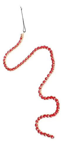 Pinza De Cabellero Con De De Imitación Cadena Larga Rojo