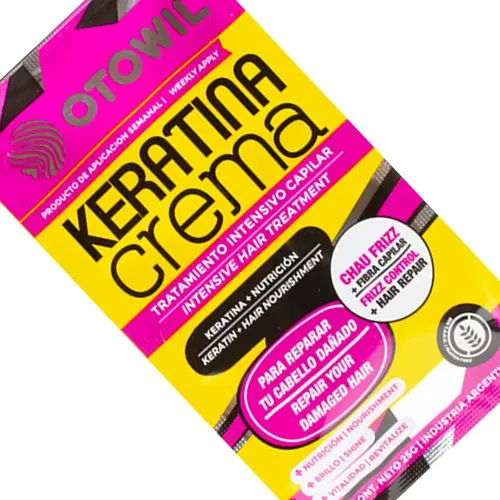 Otowil Keratina Crema Máscara Antifrizz Nutritiva Sobre 25g