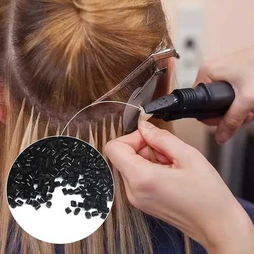 Perlas Adhesivas De Queratina Para Extensiones De Cabello, 8