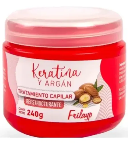Baño De Crema Frilayp Keratina Y Argan 240g X6un