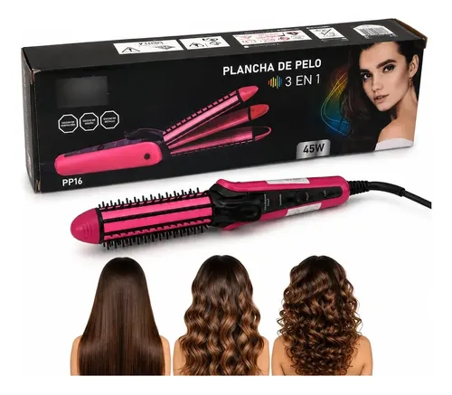 Plancha De Pelo 3 Estilos En 1 Cambio De Look En Casa