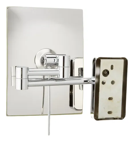 Espejo De Maquillaje Jerdon Para Pared Con Aumento 5x Cromo