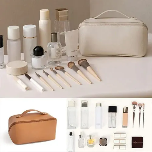 Neceser De Maquillaje Grande Con Apertura Plana