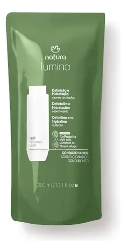 Repuesto Acondicionador Natura Lumina Modelador hidratante para cabello rizado 300mL