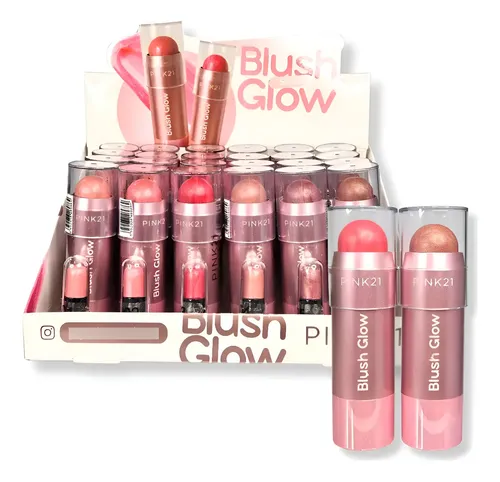Rubor En Barra Blush Stick Glow Multiuso Para Rostro Labios