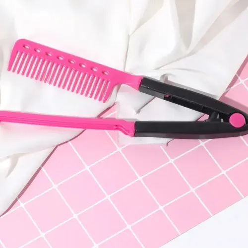 Peine Alaciado P/ Planchar Cabello Tenaza Estilista Alaciar