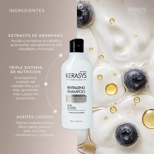 Kerasys Shampoo Revitalizante Coreano 180 Ml