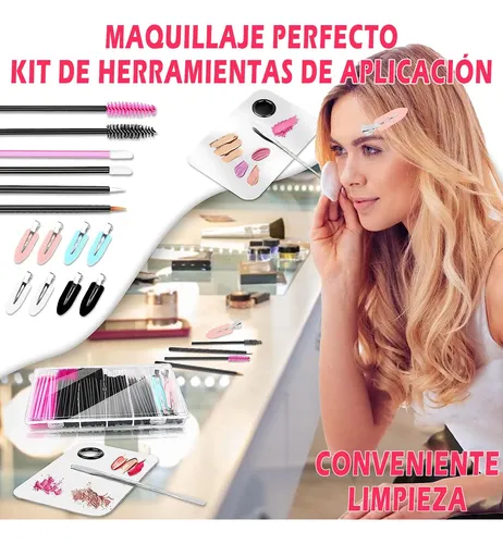 ^ Kit 234pcs Maquillaje Profesional Contiene Con Espátula