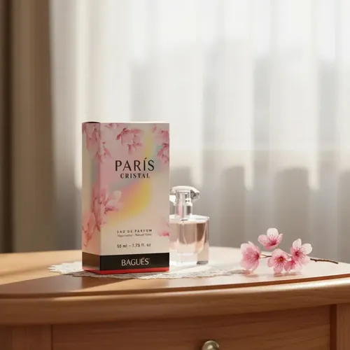 Perfume Floral Frutal Bagués París Cristal 50ml Mujer