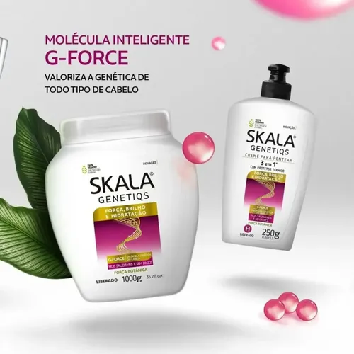 Mascarilla Crema Tratamiento Genetiqs o Glicólico Fuerza Brillo Skala 1kg