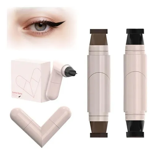 Sellos De Delineador Giratorio Resistente Al Agua, 2 Colores