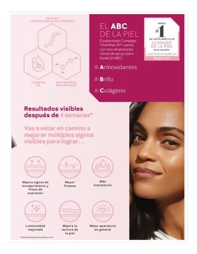 Locion Facial De Dia Con Fps 30 Timewise Mary Kay. 29 Ml