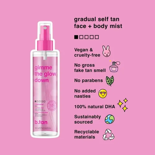 Kit Autobronceador B.tan Clear Gel & Face Spray Dark Level