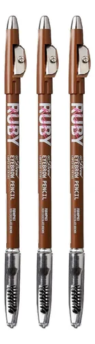 Lápiz De Cejas Ruby Kisses Gobrow 3 Pack Marrón Chocolate